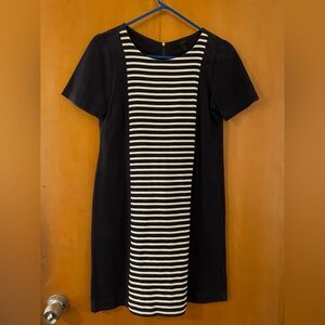 Navy and White Striped j.crew Dress